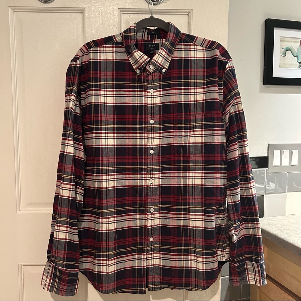 J. Crew Slim Oxford Flannel Shirt